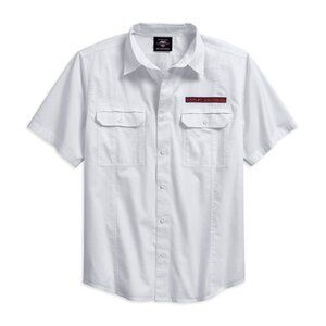 Harley-Davidson® Men's Checkerboard Graphic Short Sleeve Shirt, LARGE 96194-18VM